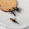 EMSea 4x Black Cormorant Wet Trout Flies Fish 10 Hooks