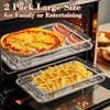 4PCS Air Fryer Basket for Oven, 15.5"x11"Nonstick Stainless Steel Baking