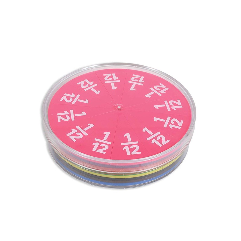 EDX 53851 Printed Fraction Circle, 87 mm Diameter (Pack of