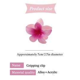 KALUROIL 7 PCS Blumenklammern Haare Haarklammer, Haarspangen Damen für Dickes Haar, Rutschfeste Haar Jaw Clips Haarstyling-Zubehör für Frauen Mädchen Muttertagsgeschenke