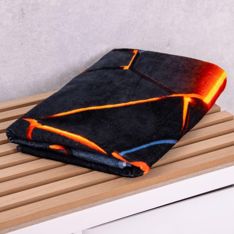 3D Effect Lava Velour Towel 75 x 150 cm 100%