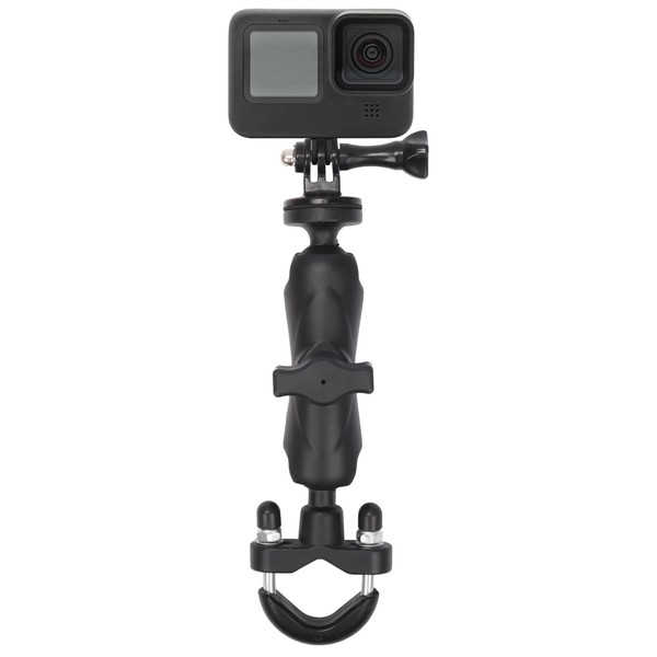 BELLE VOUS Black Motorcycle/Bicycle Camera Mount - 360 Dgreee Rotation