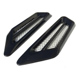 Archnote Dummy Duct Car Universal Fender Side Aero Parts Garnish Air ABS Resin Dress Up Left and Right 2 Piece Set Black