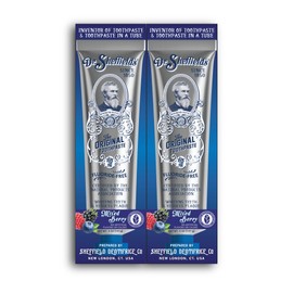Dr. Sheffield’s Certified Natural Toothpaste (Mixed Berry) - Great Tasting, Fluoride Free Toothpaste/Freshen Your Breath, Whiten Your Teeth, Reduce Plaque (2-Pack)