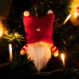 com-four® Christmas Hanging Figures, Gnomes, Various Tree Hanging Figures, Premium Decorations