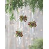 Ganz Kissing Krystals Mistletoe Krystal Cross Ornaments Set of 3