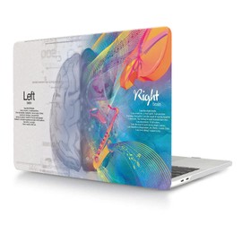 Case Compatible with MacBook Pro 15 Inch 2019 2018 2017 2016 Release A1990 A1707 with Touch Bar and Touch ID, Ultra Thin Plastic Hard Shell Protective Case, Musical Brain