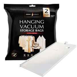 GENIE SPACE - Unglaublich starke Premium Vakuumbeutel zum Aufhängen (Extra lang (2 Stk.))