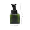 VICASKY 3pcs Square Foaming Pump Bottles Portable Travel Hand Soap