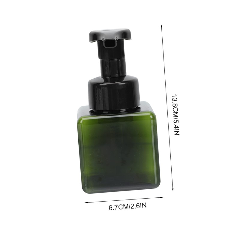 VICASKY 3pcs Square Foaming Pump Bottles Portable Travel Hand Soap