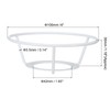 PATIKIL 4 Inch E26 E27 Lamp Shade Ring Frame with