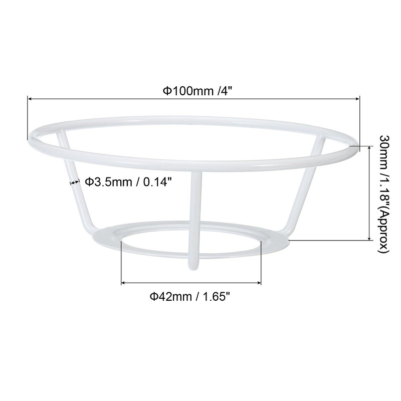 PATIKIL 4 Inch E26 E27 Lamp Shade Ring Frame with