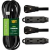 GREATIDE Cable de extensión de 3 salidas de 10 pies