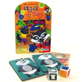 (Goryeo Stationery) No. 290/EDI 1734 Raccoon Dress-Up (Genuine Korean Version) / (고려문구)No290EDI 1734 너구리 옷 입히기 (한글판 정품)