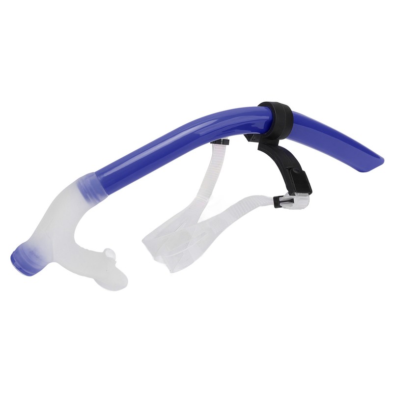 Swimming Snorkel Reduced Drag Silicone Swimming Breathing Tube with Adjustable