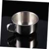 FOMIYES 1pc Stainless Steel Shaving Bowl with Handle Durable Razor