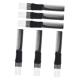 Baluue 6pcs Multi-function Teasing Comb Hair Picks for Hair Styling for Salons and Home Use