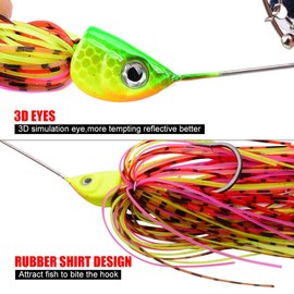Njord Kalastus Chatterbait Set of 5 in Box 15 g | Chattbait Pike Bait Set | Chatterbait Perch Bait Set | Fishing Artificial Bait Pike Baits Pike Blinker Fishing Bait