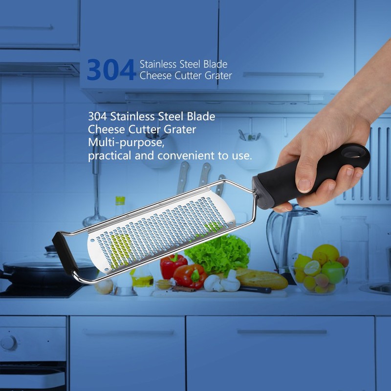 Lybunair Multipurpose Stainless Steel Lemon Zester Cheese Grater - Ideal