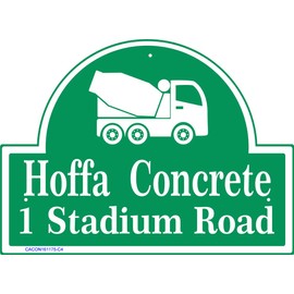 Comfort House Custom Sign For Construction or Contractor Business Name or Address Number Plaque # CACON161175