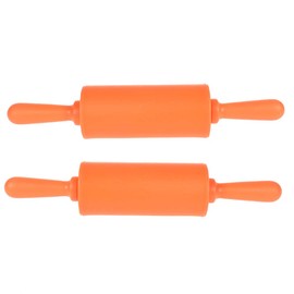 NUOMI Kids Rolling Pin for Baking Playdough 2 Pack Non-Stick Silicone Small Rolling Pins for Home Kitchen