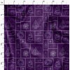 Soimoi Purple Rayon Fabric Christmas Theme Party Printed Craft Fabric