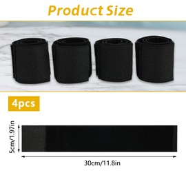 Pack of 4 Shin Pad Holders Football, Football Support Holder, Calf Protection, Shin Pad Holder, Children, Shin Pads, Men's Velcro, Shin Pads, Football Women, Men and Children