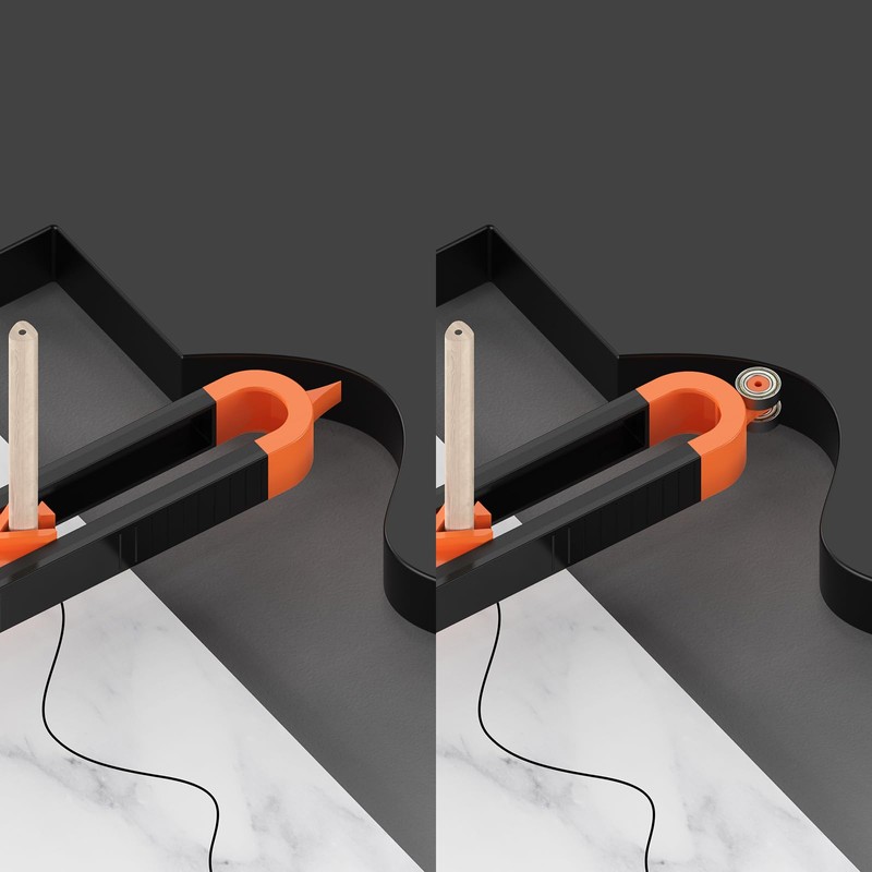 ROJINKADE Contour Gauge with Lock, Adjustable Scribe Tool, Profile Scribing