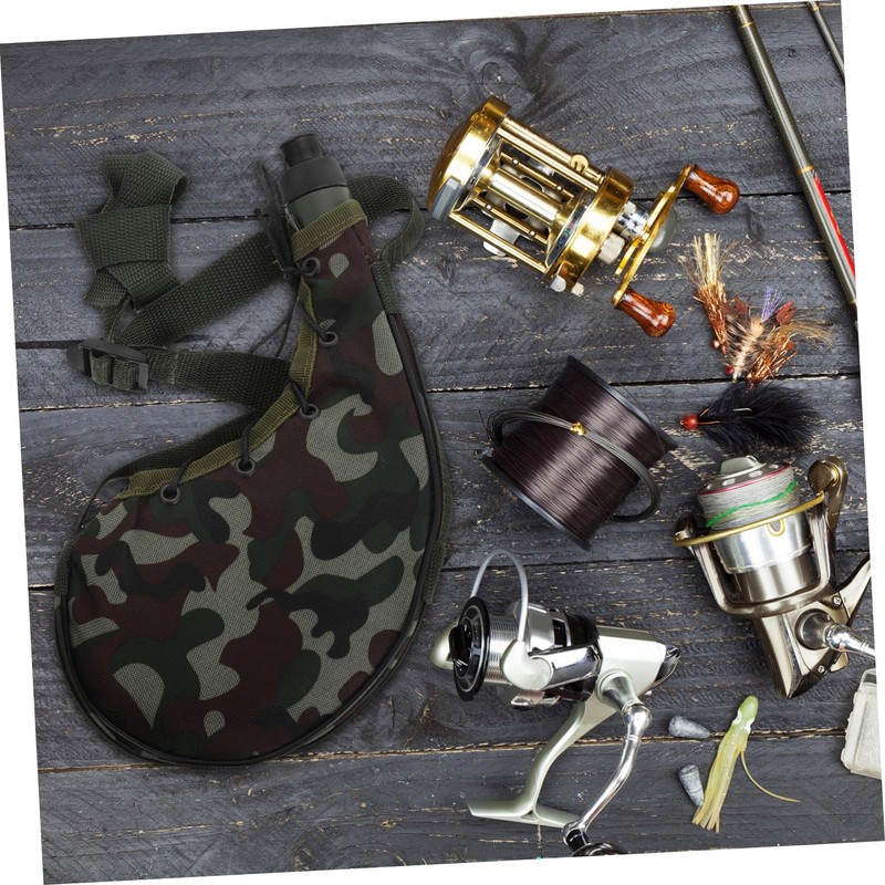 BESPORTBLE Camouflage Waist Water Bottle Pouch Portable Hydration Pack for