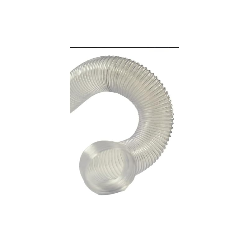 Manguera Flexible de PVC, 2 Pulgadas x 3 Metros, Transparente,