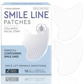 TOMENGBEIAABBCC Smile Line Patches, Gentle & Reusable Anti-Wrinkle Facial Tapes for Fine Lines & Laugh Lines, Silicone Face Lifting Stickers for a Youthful, Radiant Smile, 16pcs