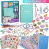 DIY Journal Kit for Girls, Scrapbook & Diary Supplies Set,
