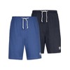 Jan Vanderstorm Charle Men's Sleep Shorts (Pack of 2), blue