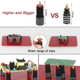 Magnetic Helping Hands, NEWACALOX Third Hand Helping Tool with 4 Soldering Helping Arms & Big PCB clamp Holder & 4 PCB Holder Pillars (Waterproof) (N-4AR-5C)