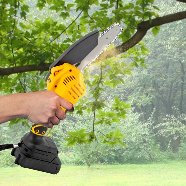 Unbranded Cordless Mini Electric Chainsaw with 2 Batteries, 6" Lightweight