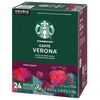 Starbucks Coffee K-Cup Pods, Caffè Verona, Dark Roast Coffee, Notes
