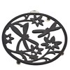 8" Matte Black "Dragon Fly" Trivet