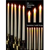 Funtery 48 Pcs Flameless LED Taper Candles 11 Inch Battery