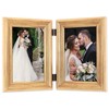 Lawrence Frames 4x6 Hinged Double Sutter Burnished Gold Picture Frame