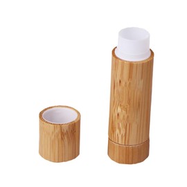 FOMIYES Bamboo Lip Balm Tubes Caps Refillable Natural Lipstick Containers Lip Balm Applicators for Diy Cosmetics for Makeup Lovers