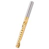 5Pcs End Mill TiPlated 1Flute CNC Spiral Router Bit HighSpeed