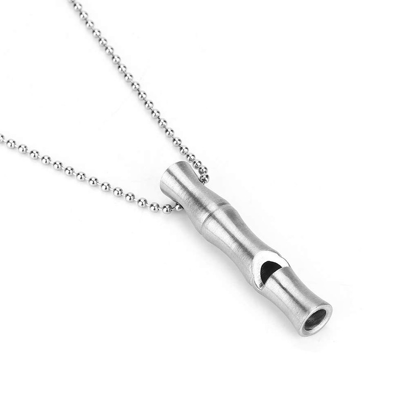 Ejoyous Stainless Steel Whistle, Whistle Signal Whistle with Collar Dog