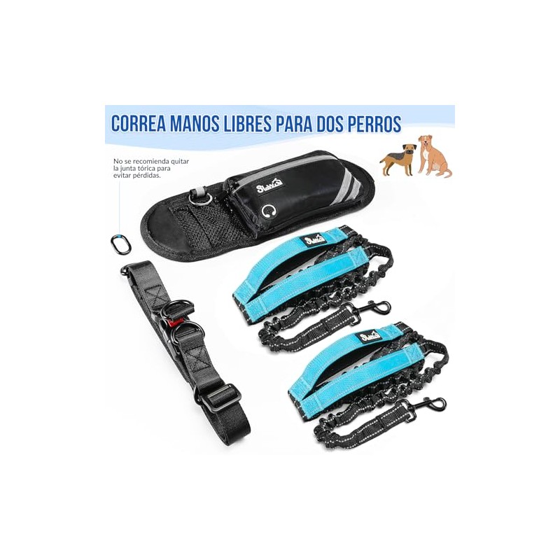HomeChi Manos Libres Correa de Perro, 2 Correas para Perro