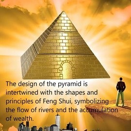 NBZOSENG Fidget pyramid Toys,Gyroscope,Solid Pure Brass Pyramid,Feng Shui Decor for Luck&Health,Christmas Desk accessories,anxiety relief items,cool gadgets,fidget spinner toys for adults,desk toys-1p
