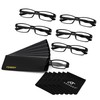 FEISEDY 6 Pack Classic Reading Glasses for Woman men Traditional