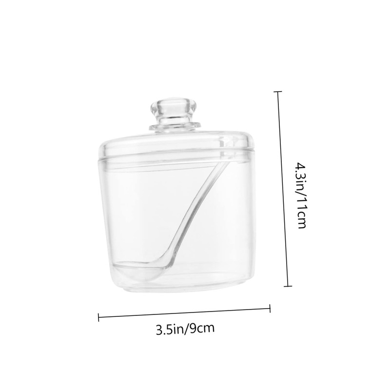 GLEAVI 2pcs Acrylic Seasoning Box Large Capacity Spice Container for