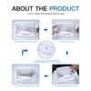 (White) - Nail Tools Plastic Disinfection Box Beauty Tool Disinfection