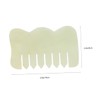 WOONEKY Jade Comb Scalp Massager Set 2pcs Massage Tools Face
