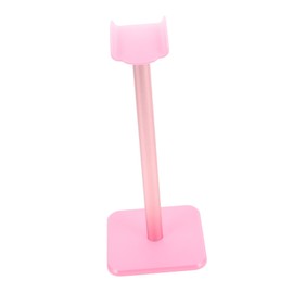SHOWERORO Creative Headphone Display Stand Unique Over Ear Headset Holder for Desk Space Saving Earphone Rack Pink Durable Easy Tool Setup for Home Office Decor