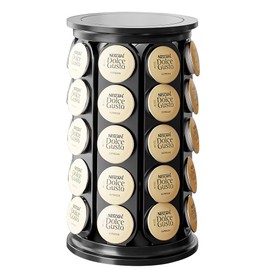 SAVORI Coffee Pod Storage Carousel Holder Organizer Compatible with 40 Keurig K-Cup Pods (Black)